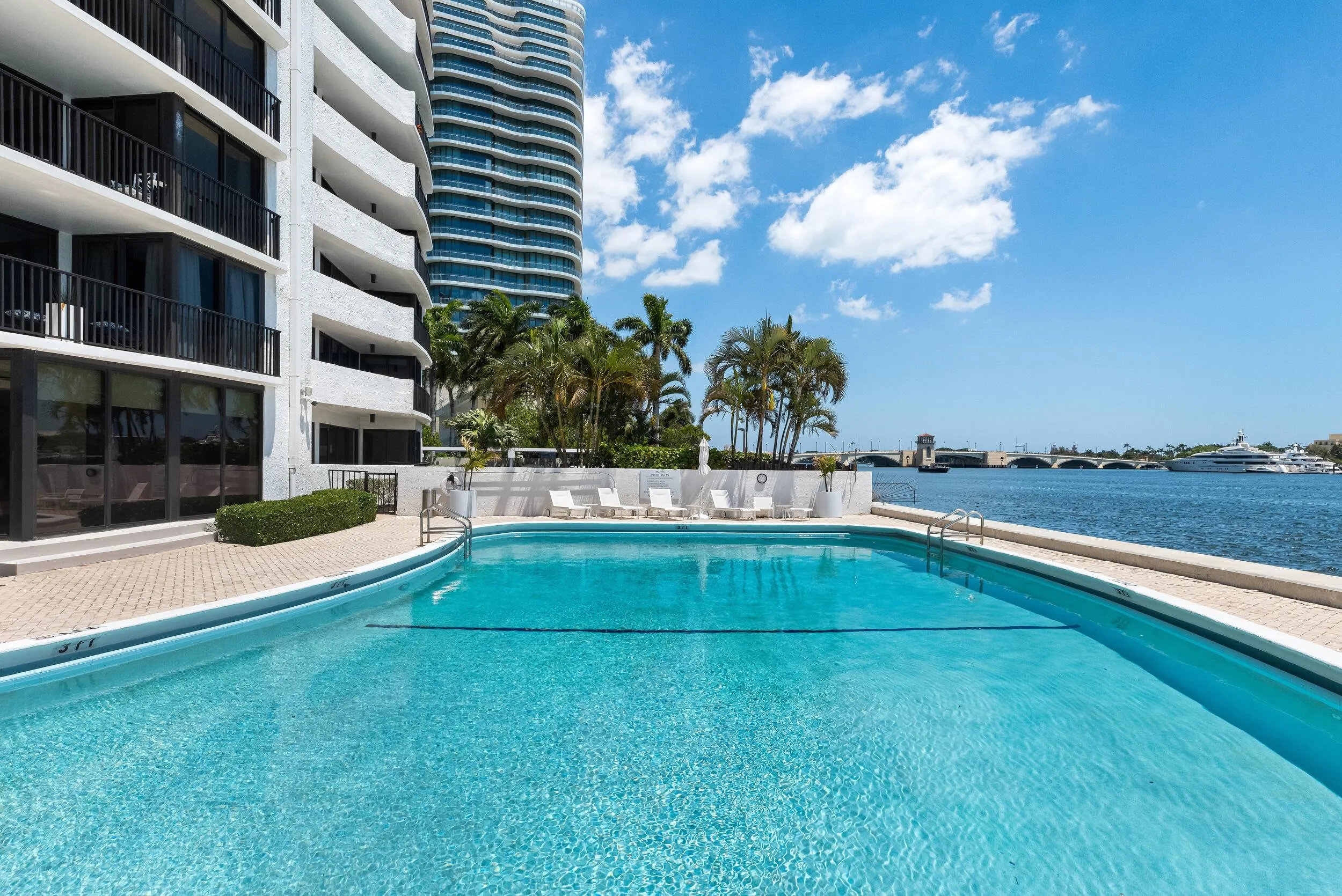 Relaxing Oasis Swimming Pool Deck